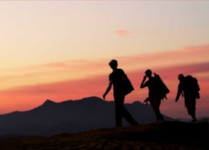 Cosmic rays interacting with Earth's atmosphere over the Middle East and Europe.